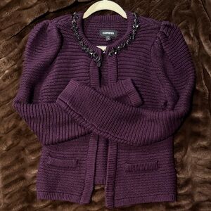 Express Plum Women's Cardigan